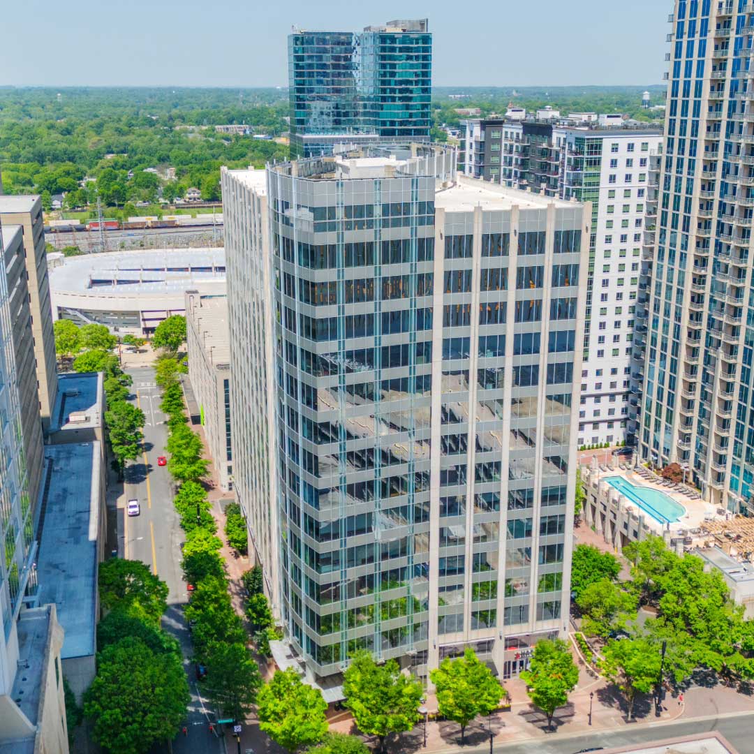 Office tower at 440 South Church Street in uptown Charlotte.