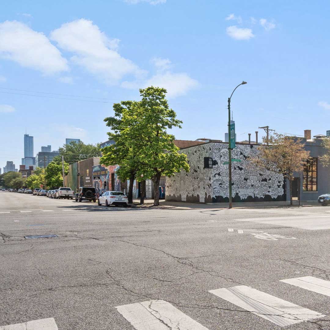 Exterior view across the street from 417 Ashland