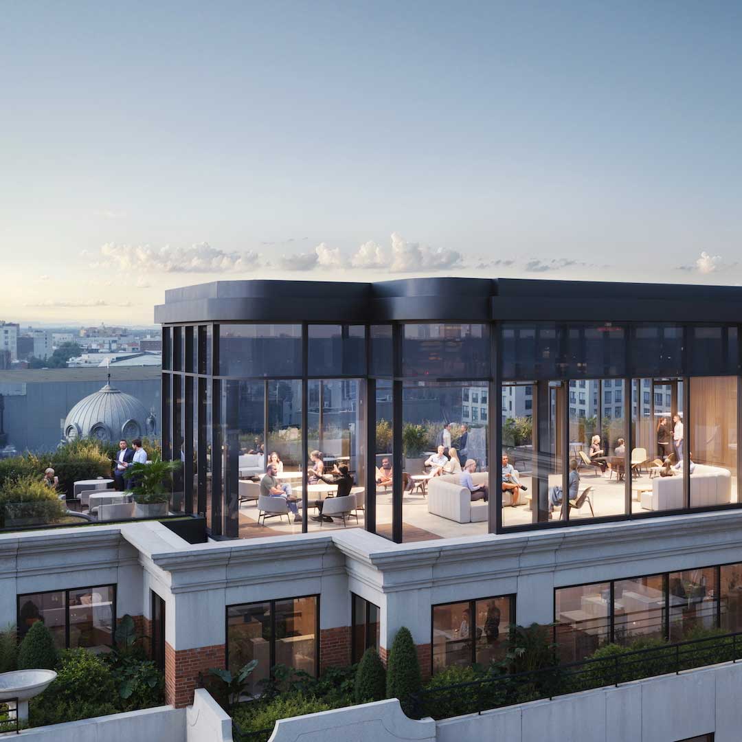 A rendering of the top floor of 810 7th Street