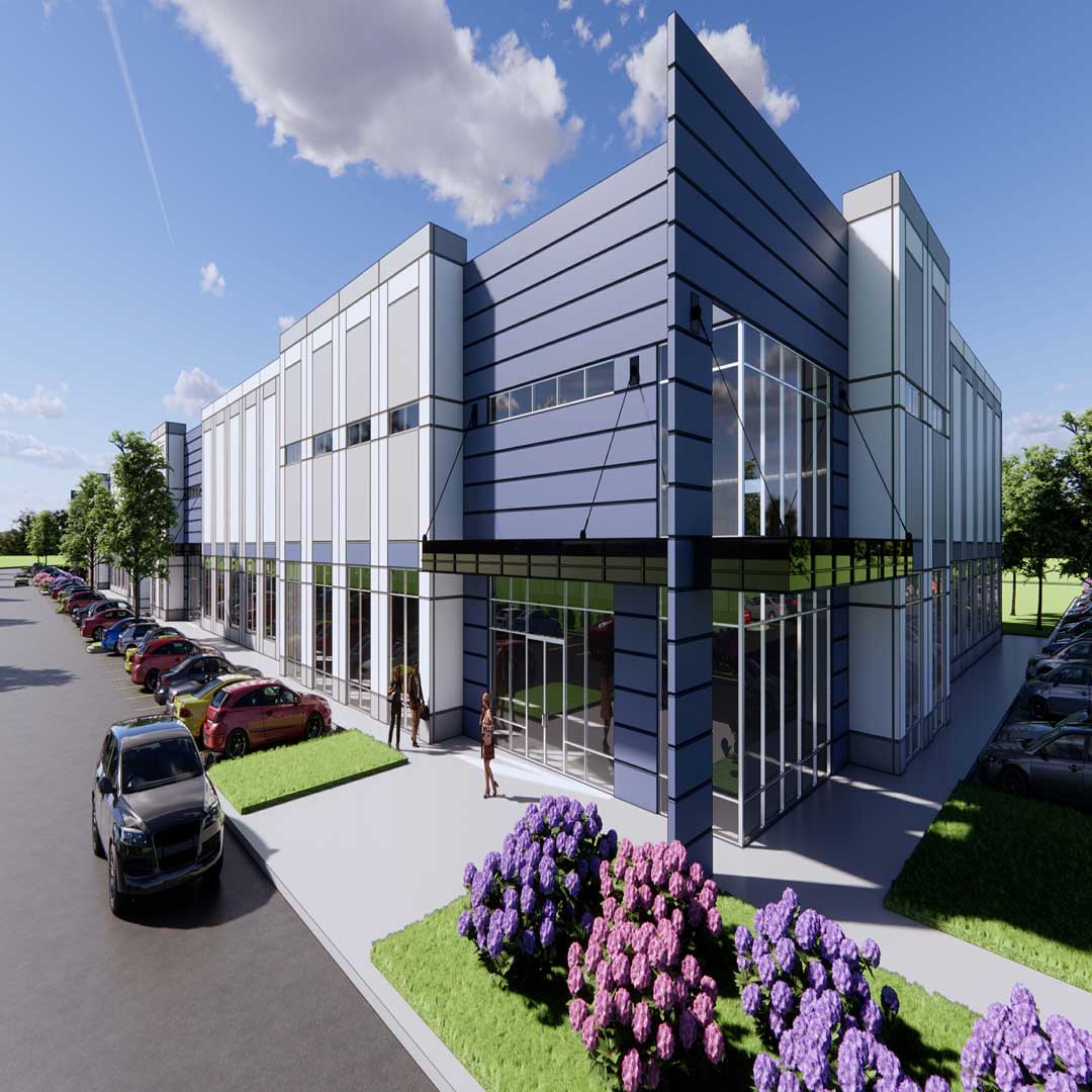 Rendering of Industrial Building