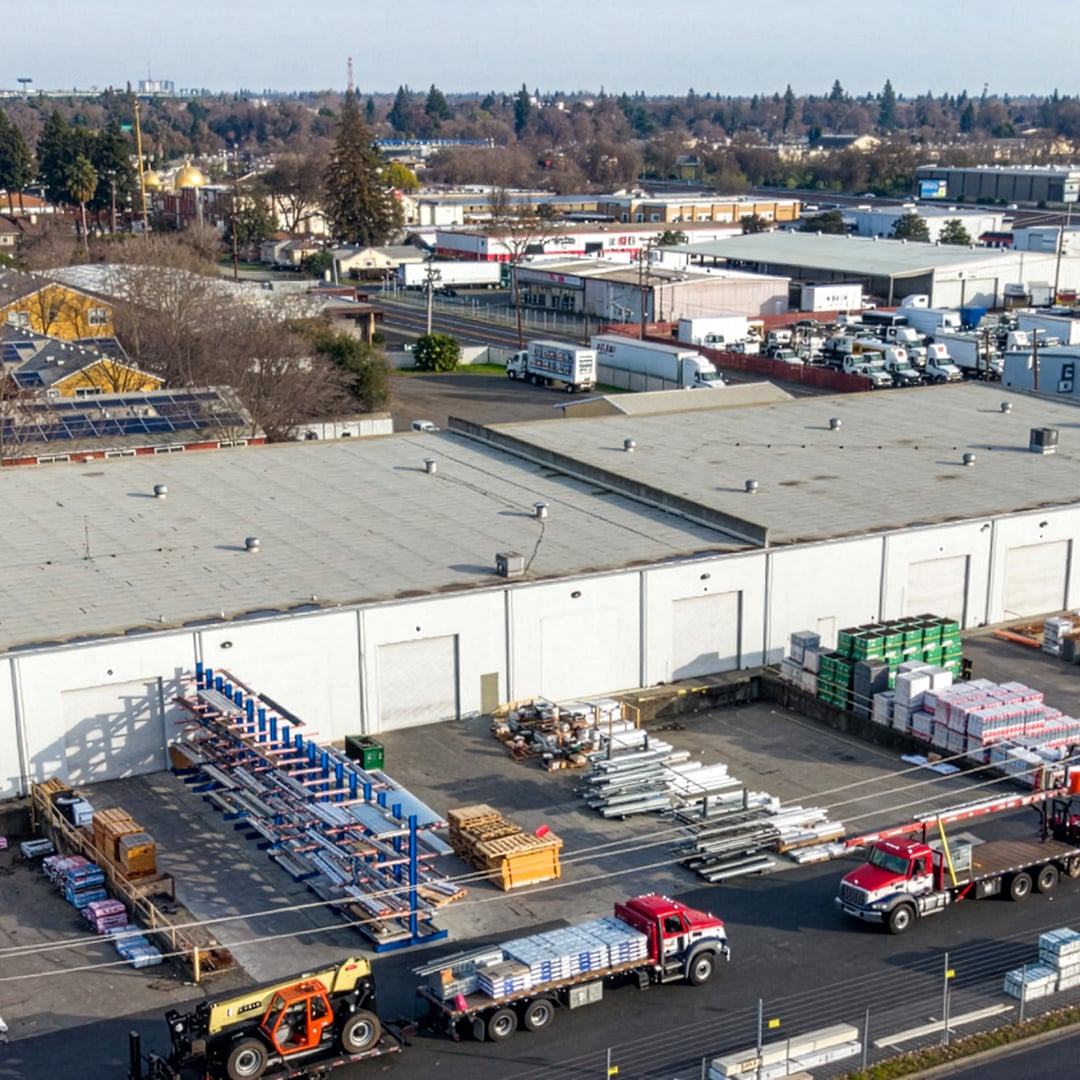 Exterior view of the 36,000-square-foot single-tenant industrial property at 2510 Evergreen Avenue in West Sacramento, California, sold by CBRE for $8.125 million.