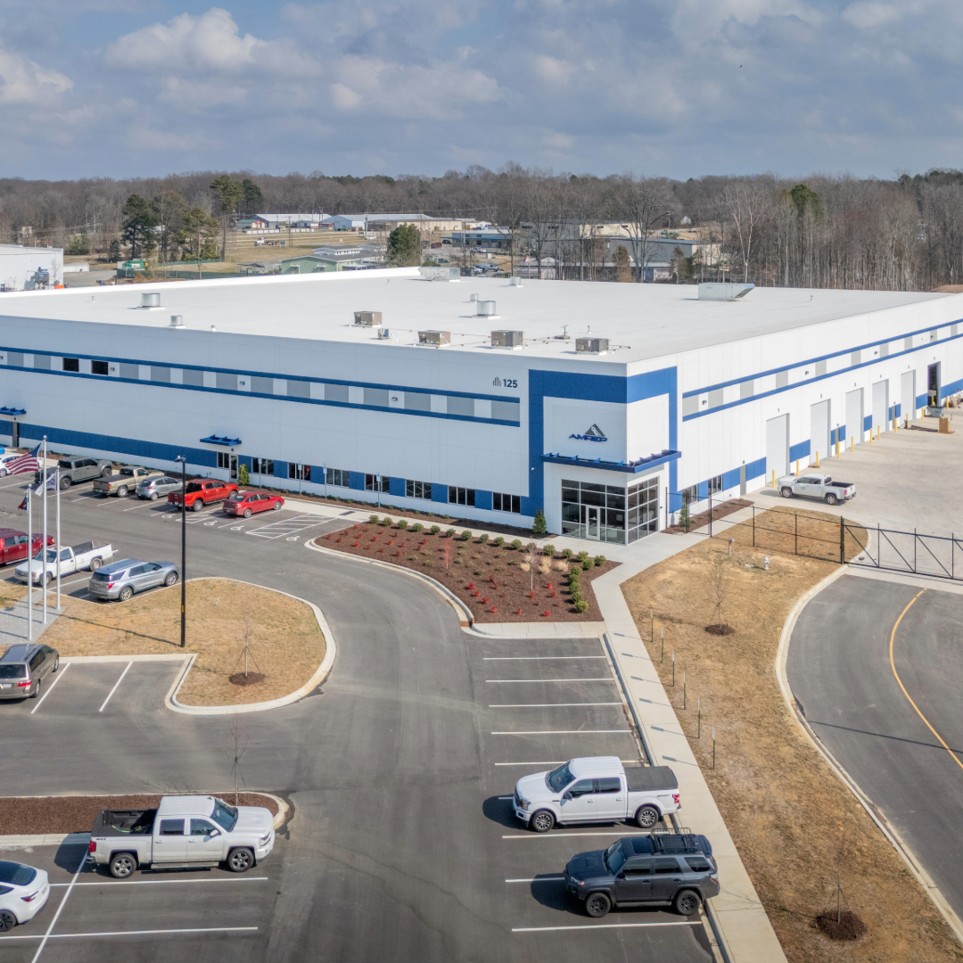 Aerial view of 125 Summit Park Drive, an 81,225-sq.-ft. Class-A manufacturing and industrial outdoor storage facility in Salisbury, North Carolina, sold by CBRE