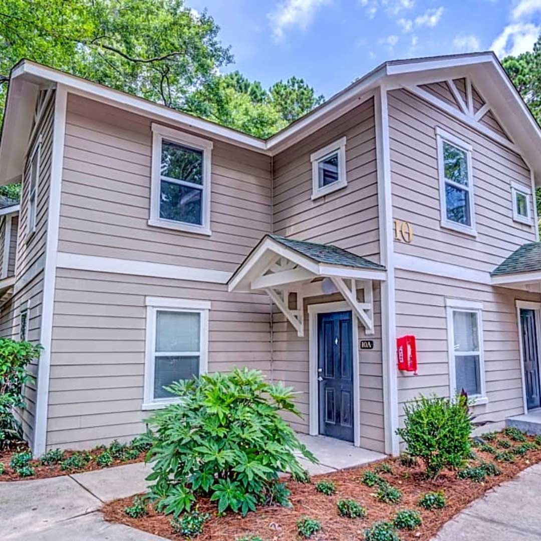 Two-story garden-style apartment/townhome units