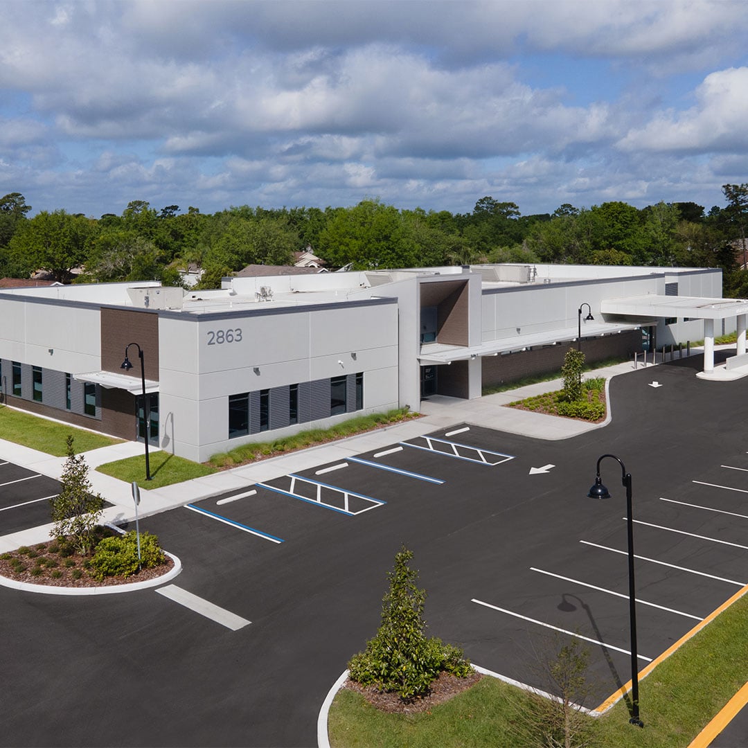 Exterior view of Wellness Avenue Surgery Center at 2863 Wellness Avenue in Orange City, Florida, part of the United Digestive Surgery Center Portfolio sold to BGO.