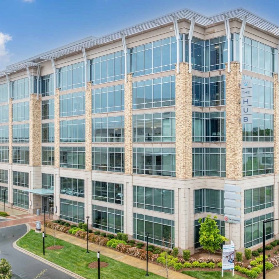 The Hub at Waverly, six-story Class A office building, Charlotte, NC