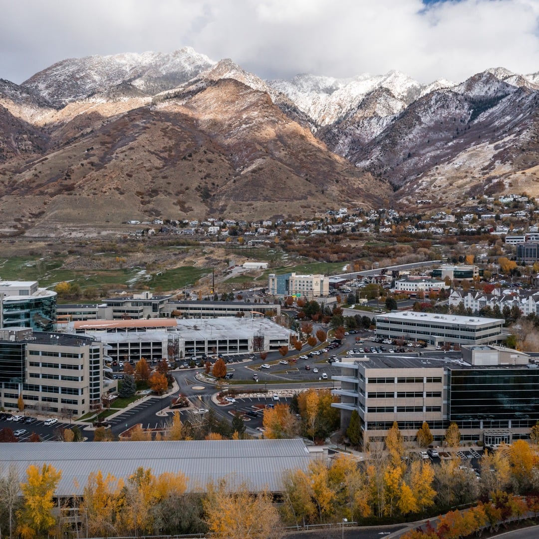 Old Mill Corporate Center, Class A office campus in Cottonwood Heights, Utah