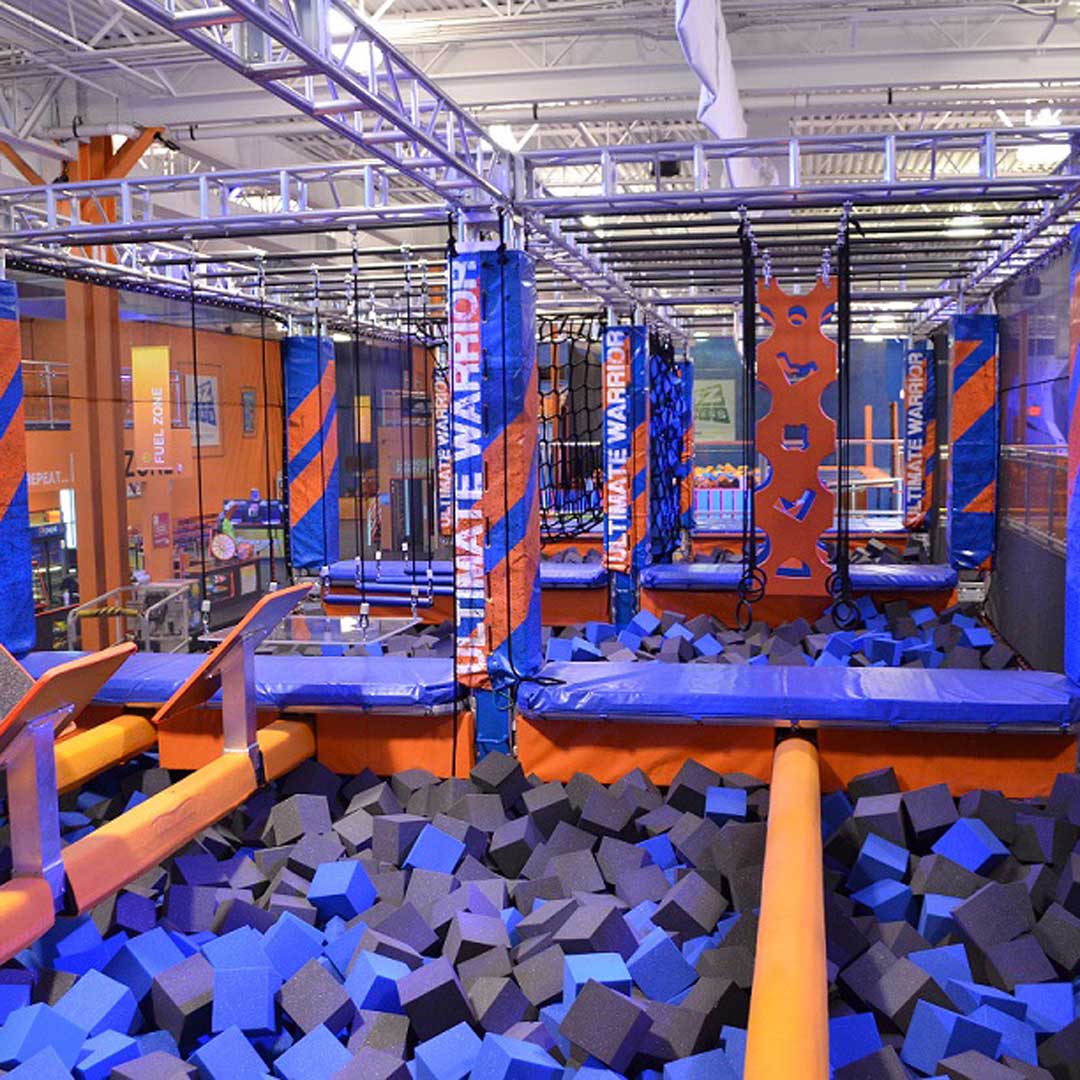 The inside of a SkyZone