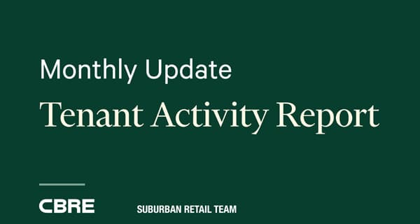 Monthly Tenant Activity Report