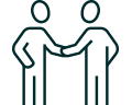 Icon representing client relationships