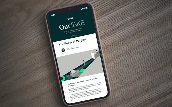 CBRE Our Take on a cell phone